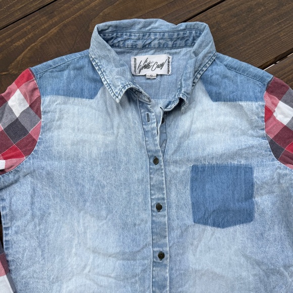 White Crow - Red Plaid Jean Shirt - Picture 2 of 4